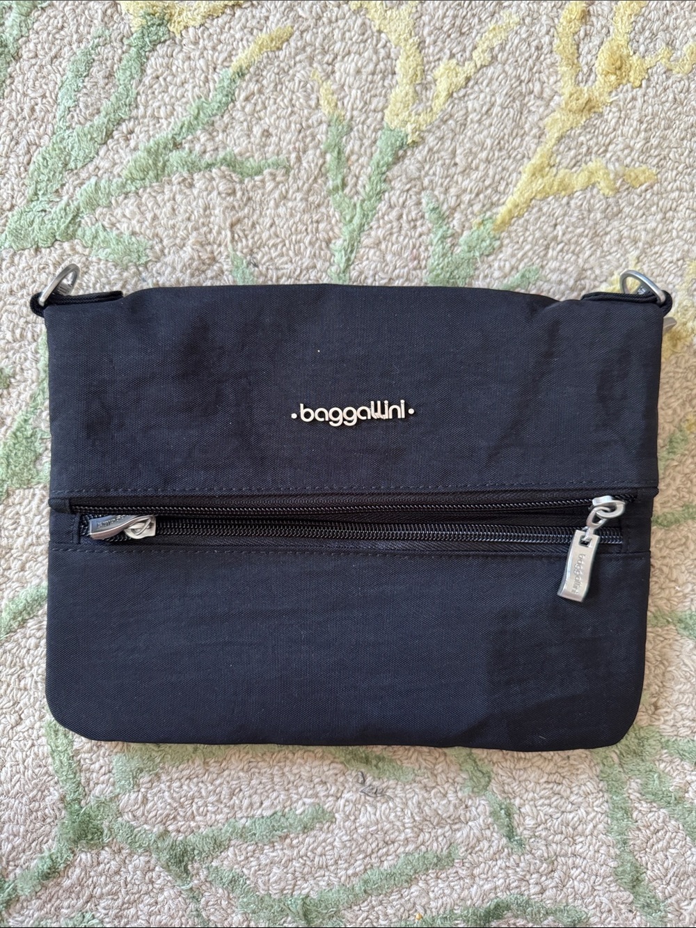 Baggallini for zipper fold over Crossbody nylon bag